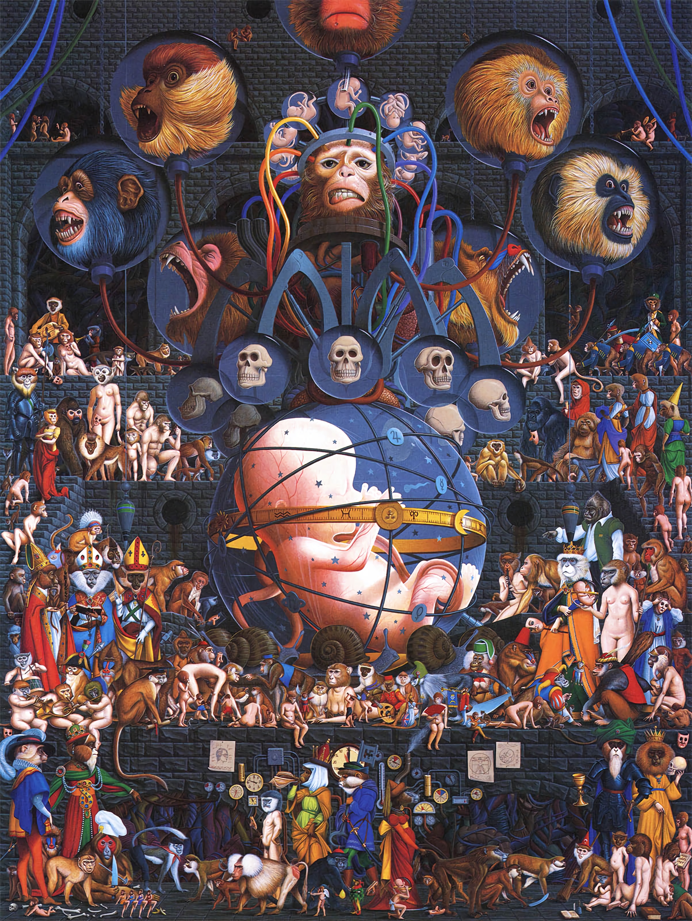 Monkey Brain surrealist painting