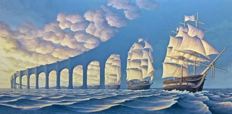 The Sun Sets Sail by Rob Gonsalves